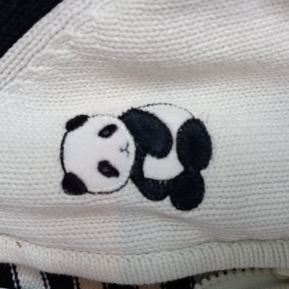 Gymboree 6m - 12m Panda Cardigan Sweater Zip Front - Picture 3 of 6